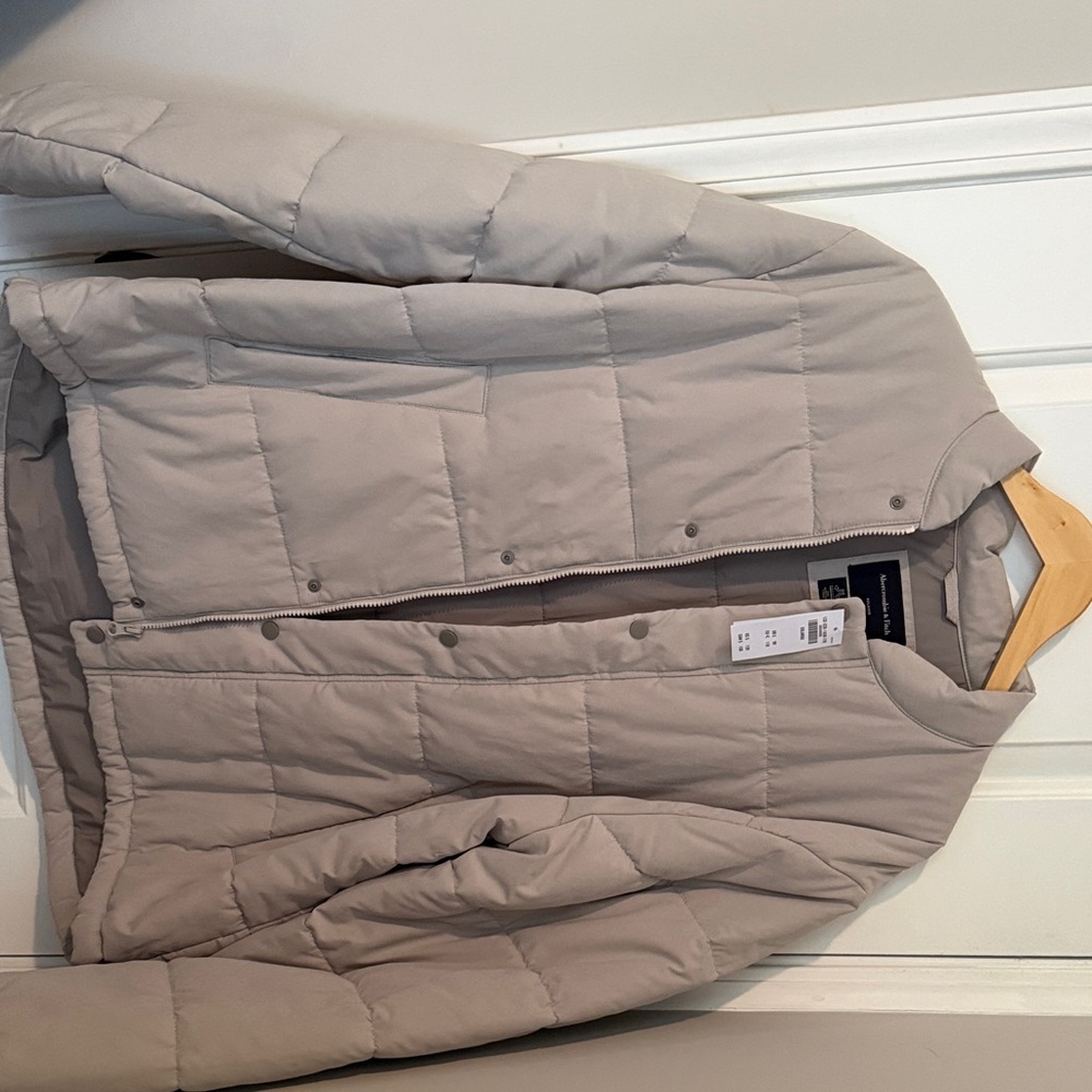 Abercrombie & Fitch khaki Bomber Jacket